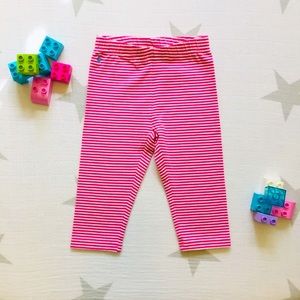 POLO RALPH LAUREN • Cropped Pink Stripped Leggings